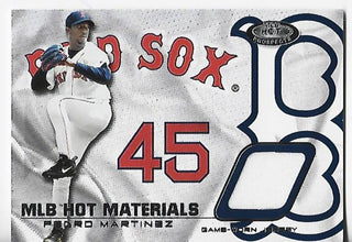 Pedro Martinez 2002 Fleer Hot Materials #HM-PM Game-Worn Jersey Card