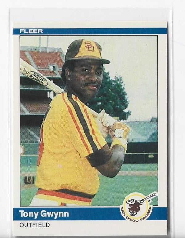 Tony Gwynn 1984 Fleer #301 Unsigned Card