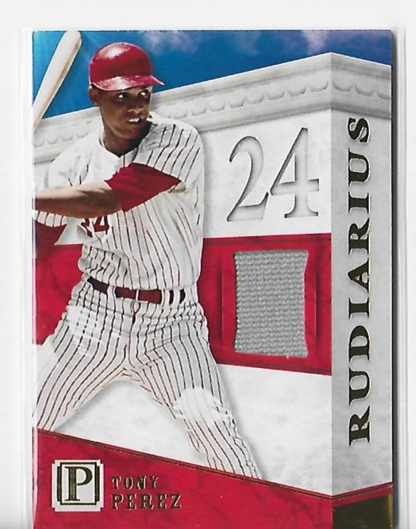 Tony Perez 2016 Panini #R-TP (09/25) Pantheon Rudiarius Jersey Card