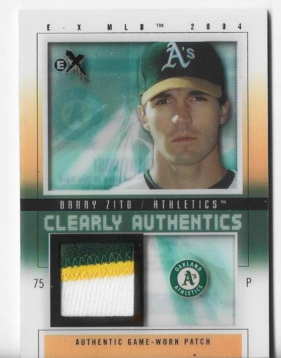 Barry Zitto 2004 Fleer #CA-BZ (38/75) Game-Worn Patch Card