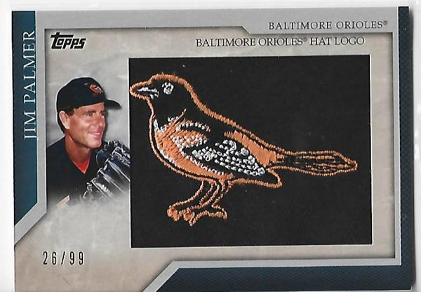 Jim Palmer 2010 Topps #MHR-68 (26/99) Hat Logo Card