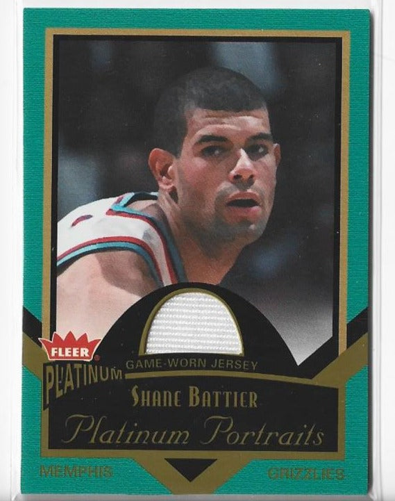 Shane Battier 2002-03 Fleer Platinum Game-Worn Jersey Card