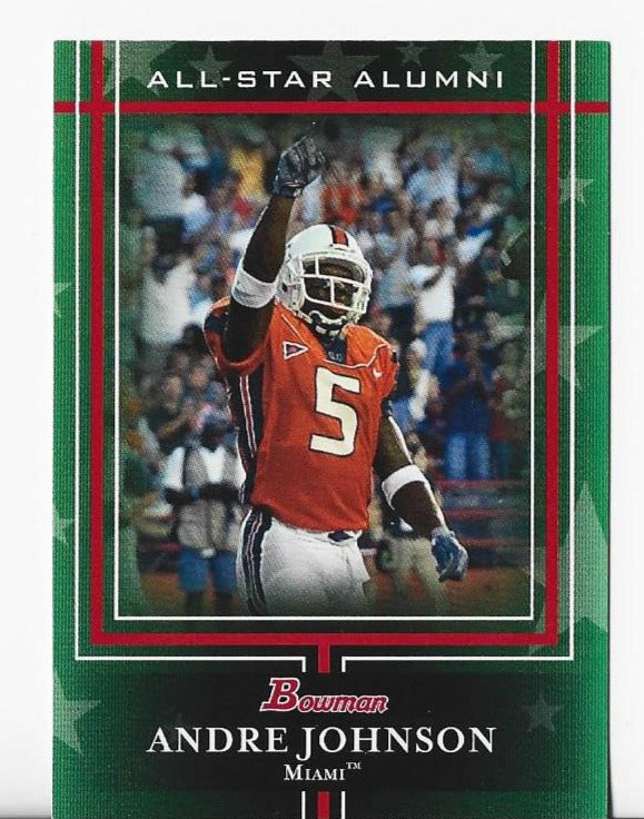 Andre Johnson 2009 Topps #AA5 Bowman All-Star Alumni Card