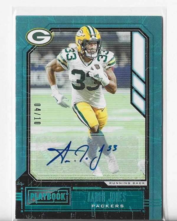 Aaron Jones 2020 Panini Playbook #69 4/10 Card