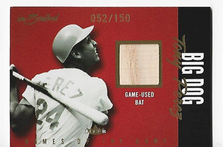 Tony Perez 2004 Fleer Game-Used Big Dog Bat Card #052/150