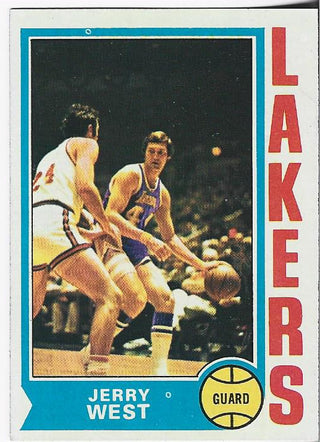 Jerry West 1975-76 Topps Card #176