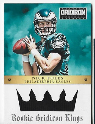 Nick Foles 2012 Panini Gridiron #26 (186/299) Event-Worn Material Card