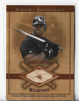 Frank Thomas 2001 Upper Deck SP #M-FT Game-Used Bat Card