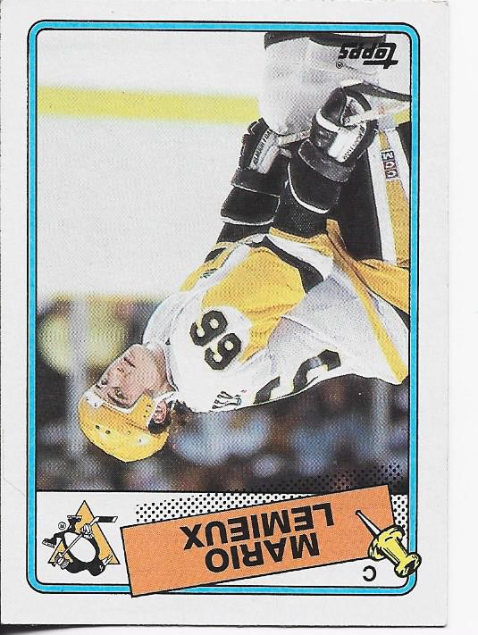 Mario Lemieux 1988 Topps Card #1