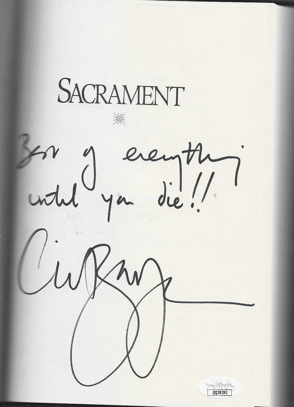 Clive Barker Sacrament Autographed Book (JSA)