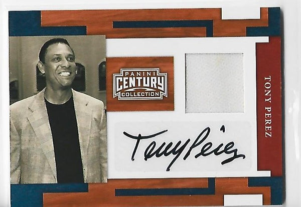 Tony Perez 2010 Panini Century Collection #70 (05/25) Autographed Card