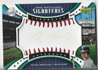 Edgar Martinez 2007 Upper Deck Sweet Spot Classic Signatures #SPS-EM (161/175) Autograph Card