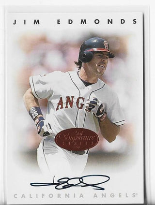 Jim Edmonds 1996 Leaf Signature Series Autograph Card