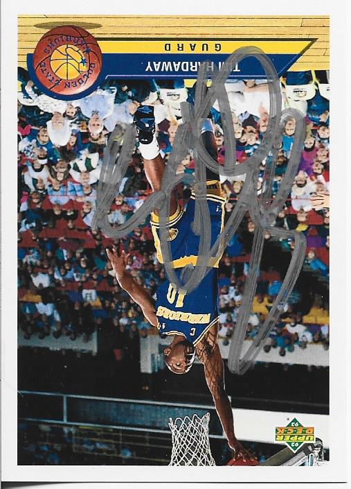 Tim Hardaway 1993 Upper Deck Autographed Card