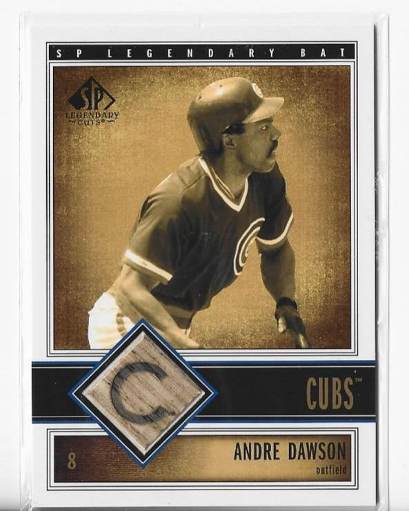 Andre Dawson 2002 SP Legendary Cuts #B-AND Game-Used Bat Card