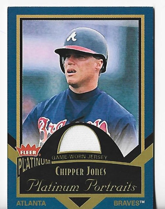 Chipper Jones 2003 Fleer Platinum Jersey Card