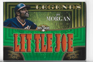 Joe Morgan 2013 Topps Triple Threads #TTRL-JM (07/18) Game Used Memorabilia Card