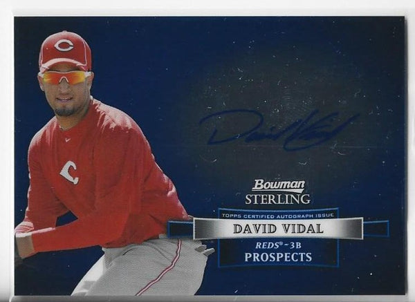 David Vidal 2012 Bowman Sterling #BSAP-DV Autograph Card