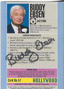 Buddy Ebsen 1991 Starline Hollywood Autographed Card #57