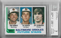 Cal Ripken / Bob Bonner / Jeff Schneider 1982 Topps #21 (Beckett 7 Near Mint) Card