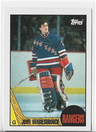 John Vanbiesbrouck 1987 Topps #36 Card