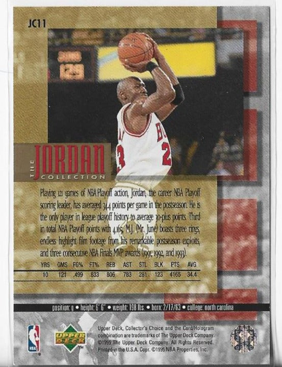 Michael Jordan 1995 Upper Deck Collector's Choice #JC11 Card