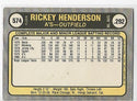 Rickey Henderson 1981 Fleer #574 Card