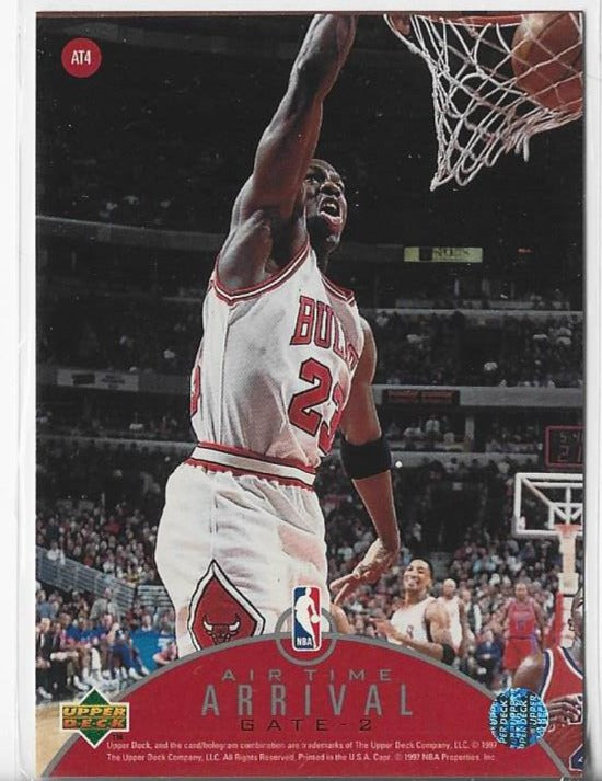 Michael Jordan 1997 Upper Deck Air Time #AT4 Card