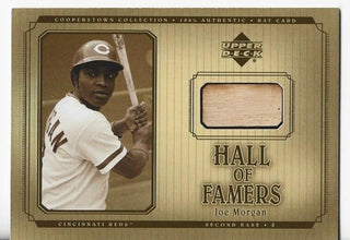 Joe Morgan 2001 Upper Deck #B-JMo Game-Used Bat Card