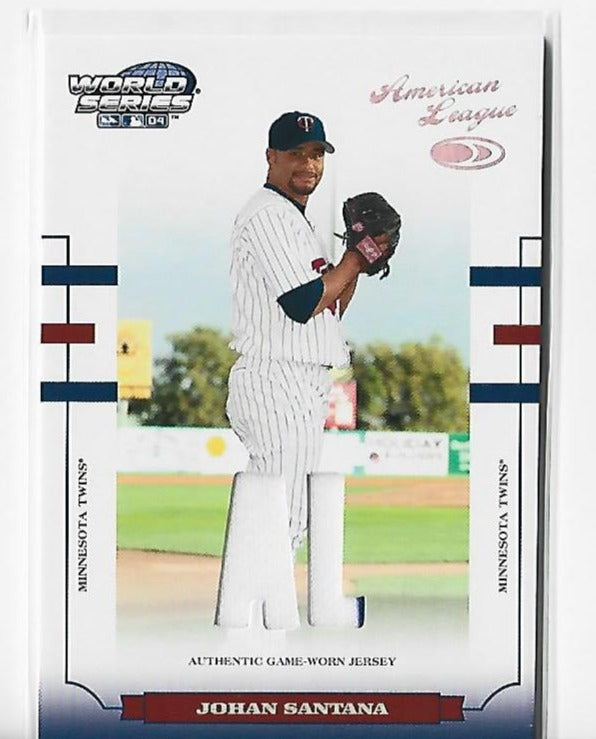 Johan Santana 2004 Donruss #WS-105 (131/250) Game-Worn Jersey Card