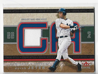 Derek Jeter 2003 Fleer Genuine Article #GA-DJ Game-Worn Jersey Card