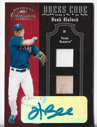 Hank Blalock 2005 Donruss Classics #CD-8 (4/5) Game Worn/Used Items Card