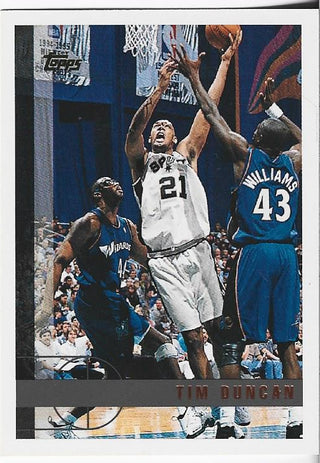 Tim Duncan 1997 Topps Rookie Card #115