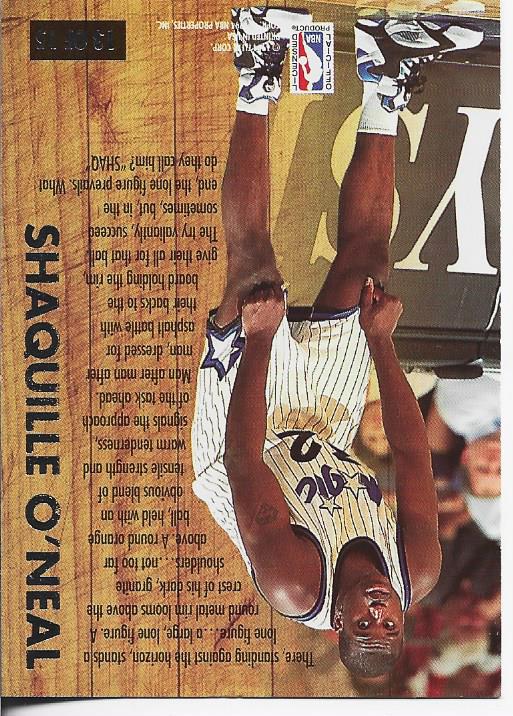 Shaquille O'Neal 1993 Fleer Card #13