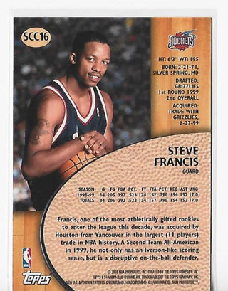 Steve Francis 2000 Topps #SCC16 Rookie Card