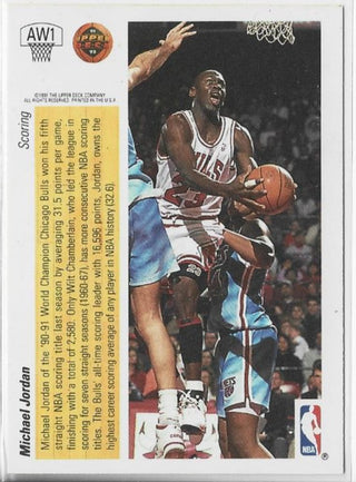 Michael Jordan 1991-92 Upper Deck Scoring #AW1 Card