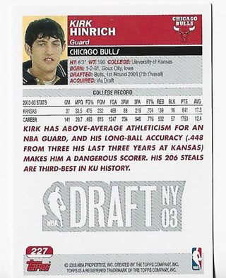 Kirk Hinrich 2003-2004 Topps #227 Rookie Card