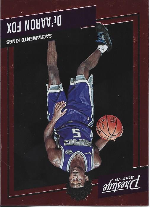 De'Aaron Fox 2017 Panini Prestige Red Rookie Card #5