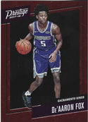 De'Aaron Fox 2017 Panini Prestige Red Rookie Card #5