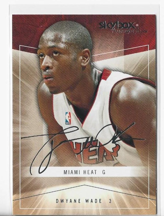 Dwyane Wade 2004-05 Skybox #1 Autograph Card