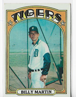 Billy Martin 1972 Topps #33 Card