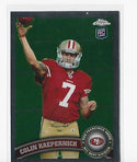 Colin Kaepernick 2011 Topps Chrome #25 Rookie Card