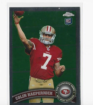 Colin Kaepernick 2011 Topps Chrome #25 Rookie Card