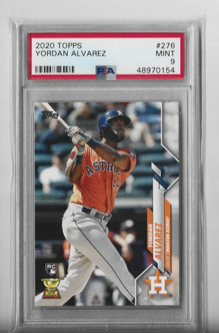 Yordan Alvarez 2020 Topps #276 Rookie Card PSA 9