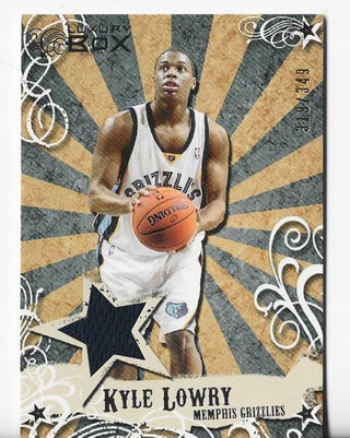 Kyle Lowry 2006-2007 Topps Luxury Boss #MR-KL (319/349) Mezzanine Relic Card