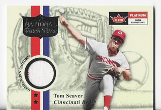 Tom Seaver 2001 Fleer Platinum National Patch Time Game-Worn Uniform Card