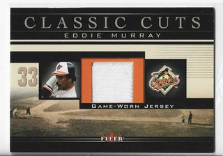 Eddie Murray 2002 Fleer #EM-J Game-Worn Jersey Card