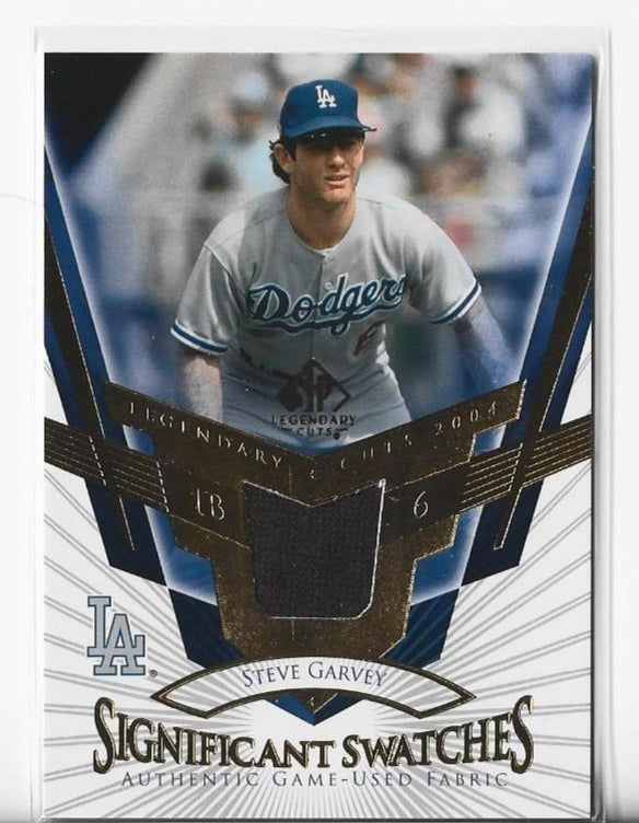 Steve Garvey 2004 Upper Deck SP Significant Swatches #SS-SG Game-Used Jersey Card