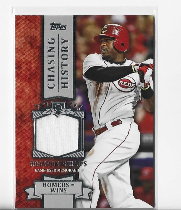 Brandon Phillips 2013 Topps Chasing History #CHR-BP Game-Used Memorabilia Card