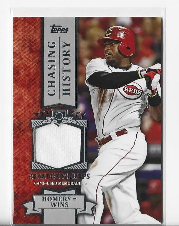 Brandon Phillips 2013 Topps Chasing History #CHR-BP Game-Used Memorabilia Card